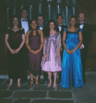 The organ at St. Machar's prepares to eat the group